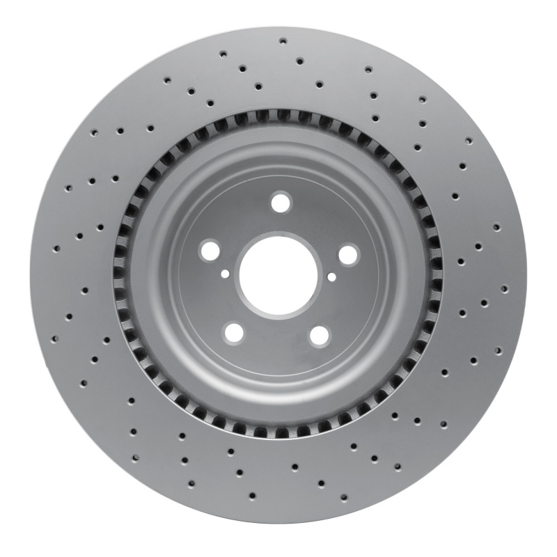 Lexus IS F Brake Rotor (1) - Front - R1 Concepts - GeoSPEC Coated Rotor - Drilled - `08-`14
